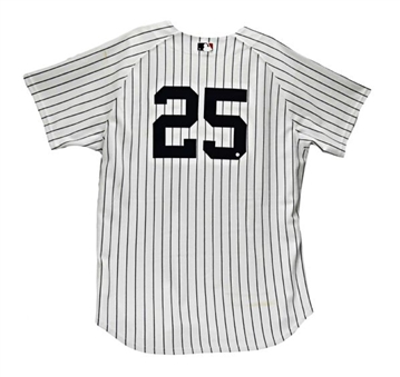 2006 Jason Giambi Game-Worn Yankee Uniform (MLB Auth and Steiner)